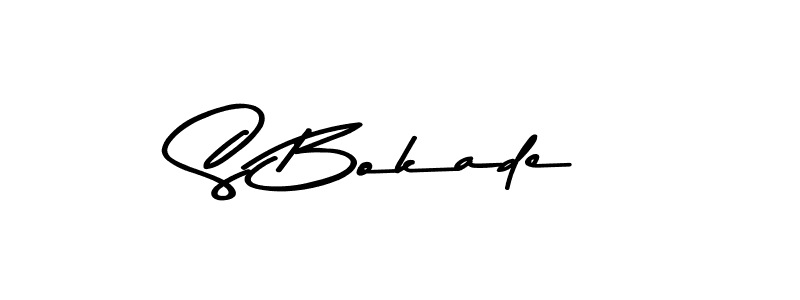 Make a beautiful signature design for name S Bokade. Use this online signature maker to create a handwritten signature for free. S Bokade signature style 9 images and pictures png