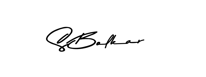 The best way (Asem Kandis PERSONAL USE) to make a short signature is to pick only two or three words in your name. The name S Bolkar include a total of six letters. For converting this name. S Bolkar signature style 9 images and pictures png