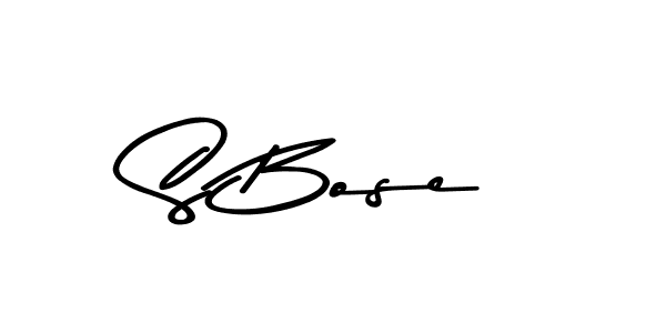 Make a beautiful signature design for name S Bose. With this signature (Asem Kandis PERSONAL USE) style, you can create a handwritten signature for free. S Bose signature style 9 images and pictures png