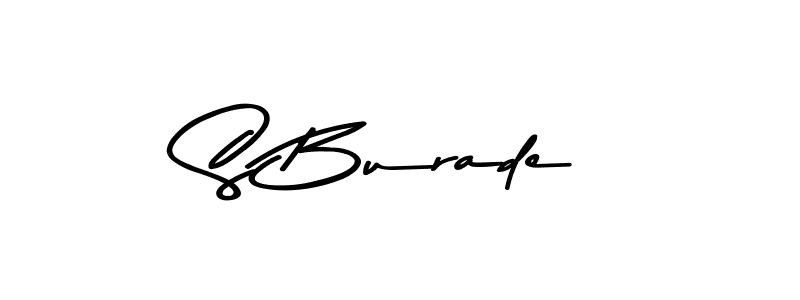 This is the best signature style for the S Burade name. Also you like these signature font (Asem Kandis PERSONAL USE). Mix name signature. S Burade signature style 9 images and pictures png