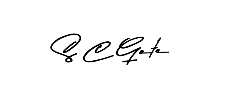 Design your own signature with our free online signature maker. With this signature software, you can create a handwritten (Asem Kandis PERSONAL USE) signature for name S C Gote. S C Gote signature style 9 images and pictures png