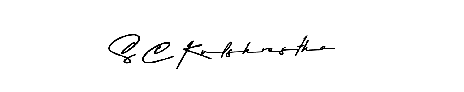 Use a signature maker to create a handwritten signature online. With this signature software, you can design (Asem Kandis PERSONAL USE) your own signature for name S C Kulshrestha. S C Kulshrestha signature style 9 images and pictures png