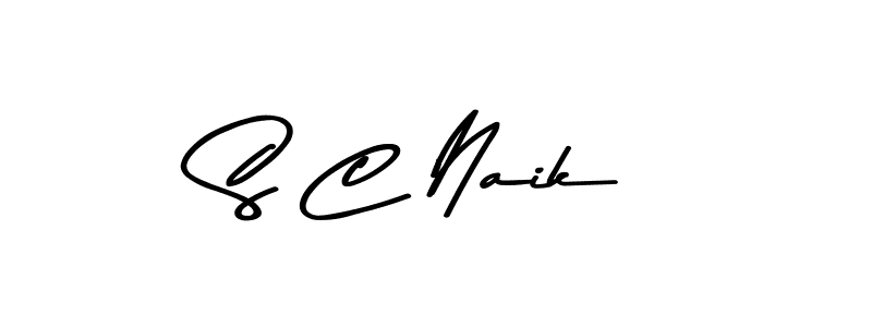 Make a beautiful signature design for name S C Naik. With this signature (Asem Kandis PERSONAL USE) style, you can create a handwritten signature for free. S C Naik signature style 9 images and pictures png