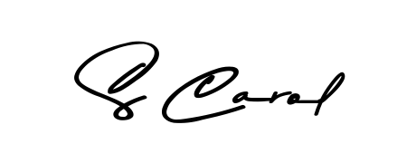 The Asem Kandis PERSONAL USE signature style provides a bold statement for name S Carol. Designed for business owners, executives, and leaders. S Carol signature style 9 images and pictures png