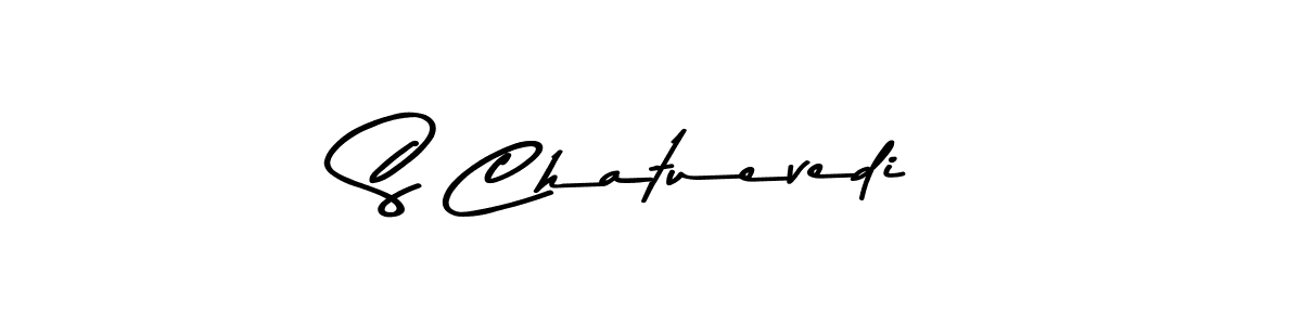 Make a short S Chatuevedi signature style. Manage your documents anywhere anytime using Asem Kandis PERSONAL USE. Create and add eSignatures, submit forms, share and send files easily. S Chatuevedi signature style 9 images and pictures png