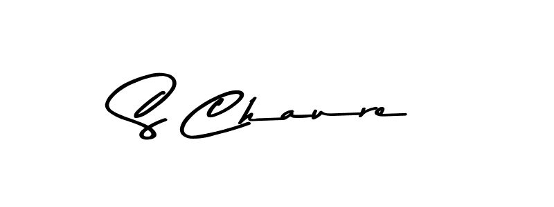 Design your own signature with our free online signature maker. With this signature software, you can create a handwritten (Asem Kandis PERSONAL USE) signature for name S Chaure. S Chaure signature style 9 images and pictures png