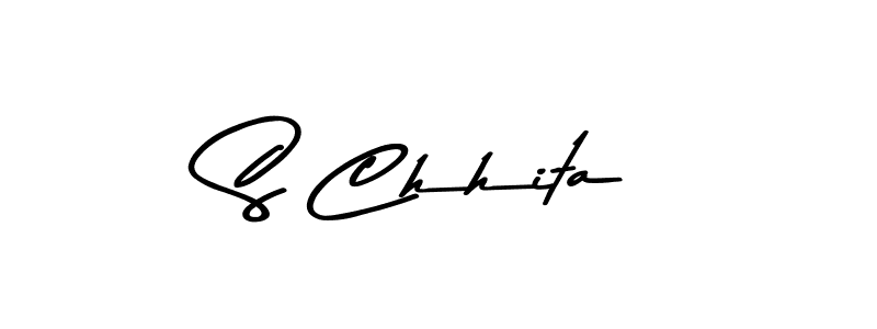 How to make S Chhita signature? Asem Kandis PERSONAL USE is a professional autograph style. Create handwritten signature for S Chhita name. S Chhita signature style 9 images and pictures png