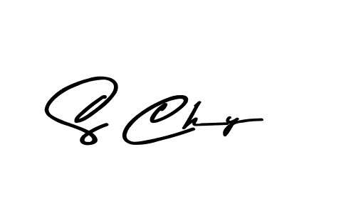 Design your own signature with our free online signature maker. With this signature software, you can create a handwritten (Asem Kandis PERSONAL USE) signature for name S Chy. S Chy signature style 9 images and pictures png