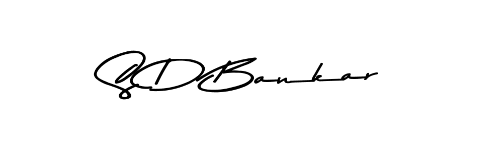 Use a signature maker to create a handwritten signature online. With this signature software, you can design (Asem Kandis PERSONAL USE) your own signature for name S D Bankar. S D Bankar signature style 9 images and pictures png