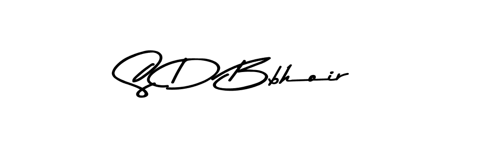 The best way (Asem Kandis PERSONAL USE) to make a short signature is to pick only two or three words in your name. The name S D Bbhoir include a total of six letters. For converting this name. S D Bbhoir signature style 9 images and pictures png