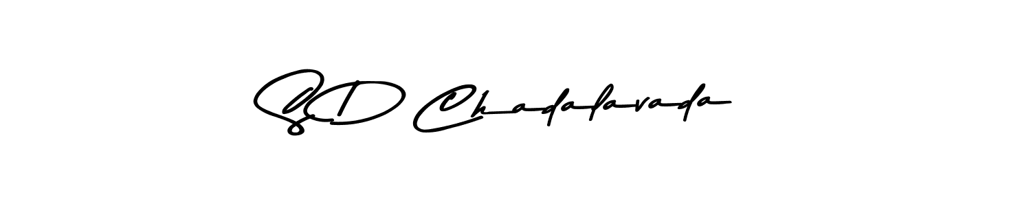 Design your own signature with our free online signature maker. With this signature software, you can create a handwritten (Asem Kandis PERSONAL USE) signature for name S D Chadalavada. S D Chadalavada signature style 9 images and pictures png