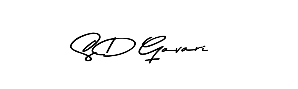 S D Gavari stylish signature style. Best Handwritten Sign (Asem Kandis PERSONAL USE) for my name. Handwritten Signature Collection Ideas for my name S D Gavari. S D Gavari signature style 9 images and pictures png