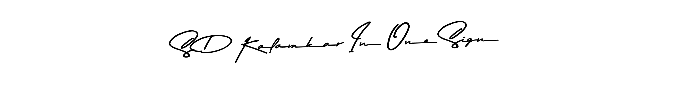 You should practise on your own different ways (Asem Kandis PERSONAL USE) to write your name (S D Kalamkar In One Sign) in signature. don't let someone else do it for you. S D Kalamkar In One Sign signature style 9 images and pictures png