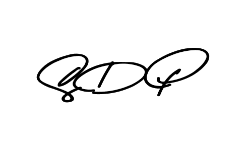 Make a beautiful signature design for name S D P. With this signature (Asem Kandis PERSONAL USE) style, you can create a handwritten signature for free. S D P signature style 9 images and pictures png