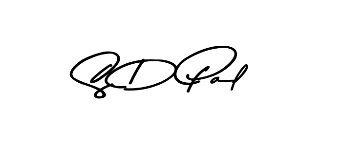 Use a signature maker to create a handwritten signature online. With this signature software, you can design (Asem Kandis PERSONAL USE) your own signature for name S D Pal. S D Pal signature style 9 images and pictures png