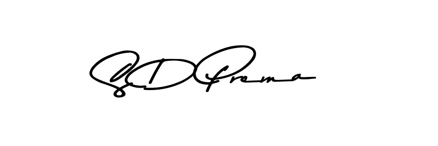 Make a beautiful signature design for name S D Prema. With this signature (Asem Kandis PERSONAL USE) style, you can create a handwritten signature for free. S D Prema signature style 9 images and pictures png