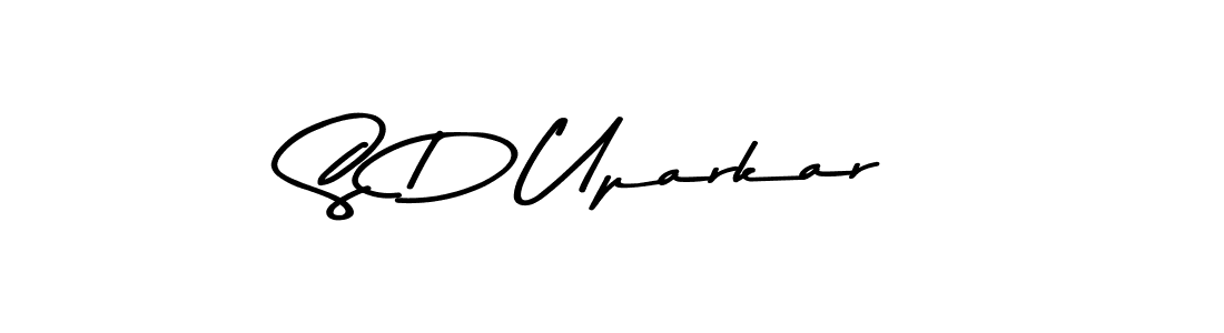 Create a beautiful signature design for name S D Uparkar. With this signature (Asem Kandis PERSONAL USE) fonts, you can make a handwritten signature for free. S D Uparkar signature style 9 images and pictures png