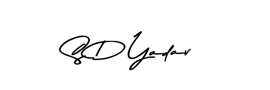 Make a beautiful signature design for name S D Yadav. With this signature (Asem Kandis PERSONAL USE) style, you can create a handwritten signature for free. S D Yadav signature style 9 images and pictures png