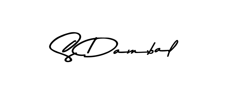 if you are searching for the best signature style for your name S Dambal. so please give up your signature search. here we have designed multiple signature styles  using Asem Kandis PERSONAL USE. S Dambal signature style 9 images and pictures png