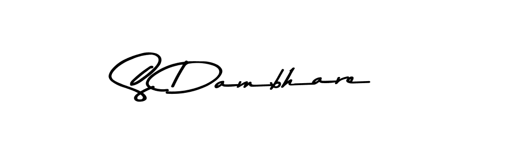 Also You can easily find your signature by using the search form. We will create S Dambhare name handwritten signature images for you free of cost using Asem Kandis PERSONAL USE sign style. S Dambhare signature style 9 images and pictures png