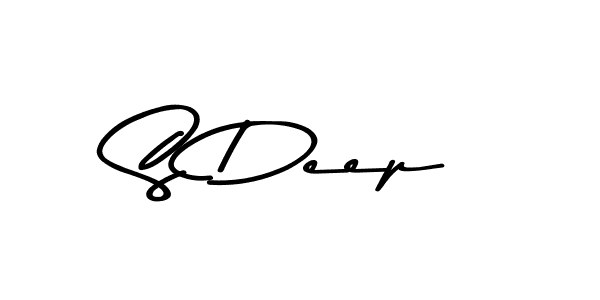 How to make S Deep name signature. Use Asem Kandis PERSONAL USE style for creating short signs online. This is the latest handwritten sign. S Deep signature style 9 images and pictures png