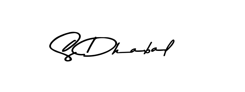 S Dhabal stylish signature style. Best Handwritten Sign (Asem Kandis PERSONAL USE) for my name. Handwritten Signature Collection Ideas for my name S Dhabal. S Dhabal signature style 9 images and pictures png