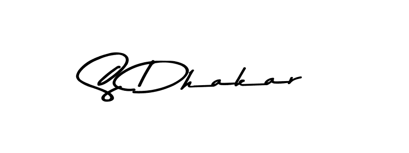 You should practise on your own different ways (Asem Kandis PERSONAL USE) to write your name (S Dhakar) in signature. don't let someone else do it for you. S Dhakar signature style 9 images and pictures png