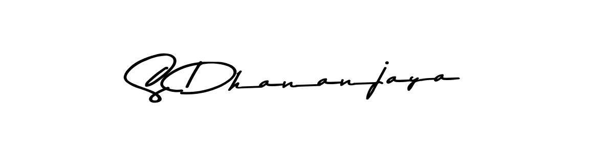 Create a beautiful signature design for name S Dhananjaya. With this signature (Asem Kandis PERSONAL USE) fonts, you can make a handwritten signature for free. S Dhananjaya signature style 9 images and pictures png