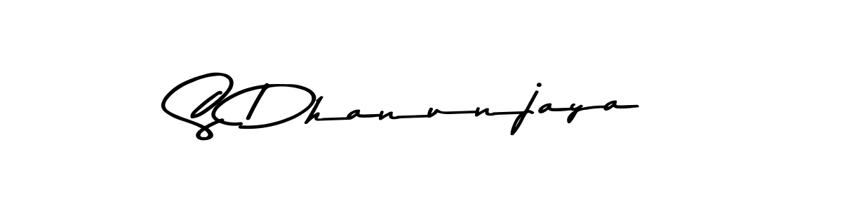 Create a beautiful signature design for name S Dhanunjaya. With this signature (Asem Kandis PERSONAL USE) fonts, you can make a handwritten signature for free. S Dhanunjaya signature style 9 images and pictures png