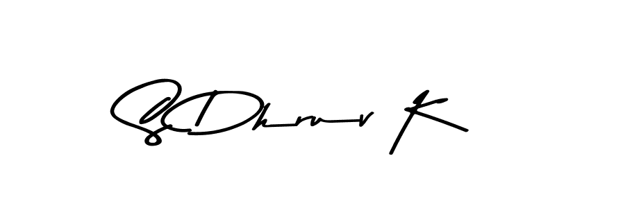 How to make S Dhruv K signature? Asem Kandis PERSONAL USE is a professional autograph style. Create handwritten signature for S Dhruv K name. S Dhruv K signature style 9 images and pictures png