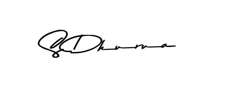 The best way (Asem Kandis PERSONAL USE) to make a short signature is to pick only two or three words in your name. The name S Dhurua include a total of six letters. For converting this name. S Dhurua signature style 9 images and pictures png