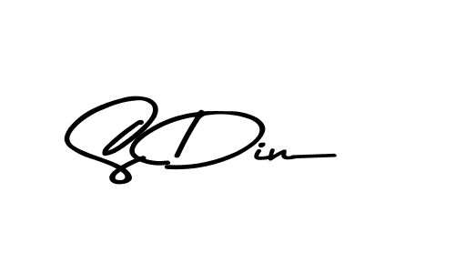 Use a signature maker to create a handwritten signature online. With this signature software, you can design (Asem Kandis PERSONAL USE) your own signature for name S Din. S Din signature style 9 images and pictures png