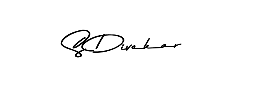Make a beautiful signature design for name S Divekar. With this signature (Asem Kandis PERSONAL USE) style, you can create a handwritten signature for free. S Divekar signature style 9 images and pictures png