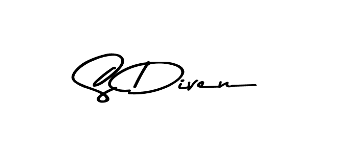 Make a beautiful signature design for name S Diven. Use this online signature maker to create a handwritten signature for free. S Diven signature style 9 images and pictures png
