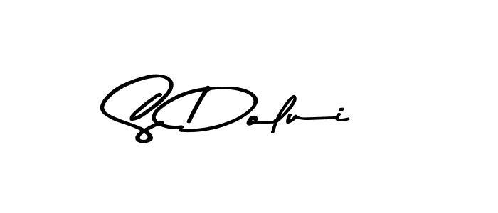 Design your own signature with our free online signature maker. With this signature software, you can create a handwritten (Asem Kandis PERSONAL USE) signature for name S Dolui. S Dolui signature style 9 images and pictures png