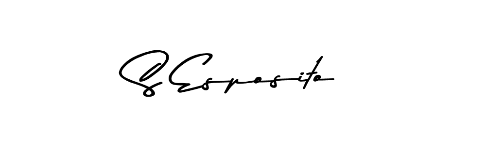 The best way (Asem Kandis PERSONAL USE) to make a short signature is to pick only two or three words in your name. The name S Esposito include a total of six letters. For converting this name. S Esposito signature style 9 images and pictures png