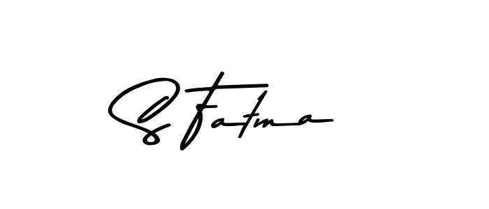 How to make S Fatma signature? Asem Kandis PERSONAL USE is a professional autograph style. Create handwritten signature for S Fatma name. S Fatma signature style 9 images and pictures png