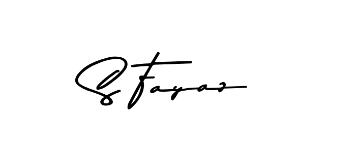 This is the best signature style for the S Fayaz name. Also you like these signature font (Asem Kandis PERSONAL USE). Mix name signature. S Fayaz signature style 9 images and pictures png