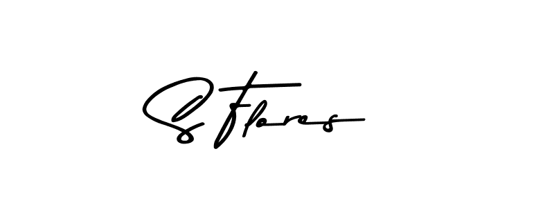 You should practise on your own different ways (Asem Kandis PERSONAL USE) to write your name (S Flores) in signature. don't let someone else do it for you. S Flores signature style 9 images and pictures png