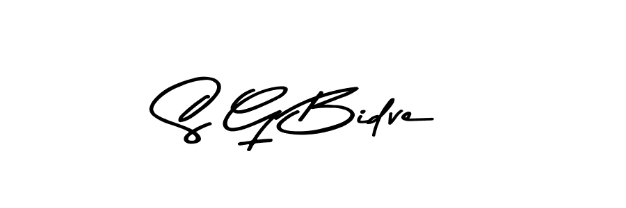 Make a beautiful signature design for name S G Bidve. Use this online signature maker to create a handwritten signature for free. S G Bidve signature style 9 images and pictures png