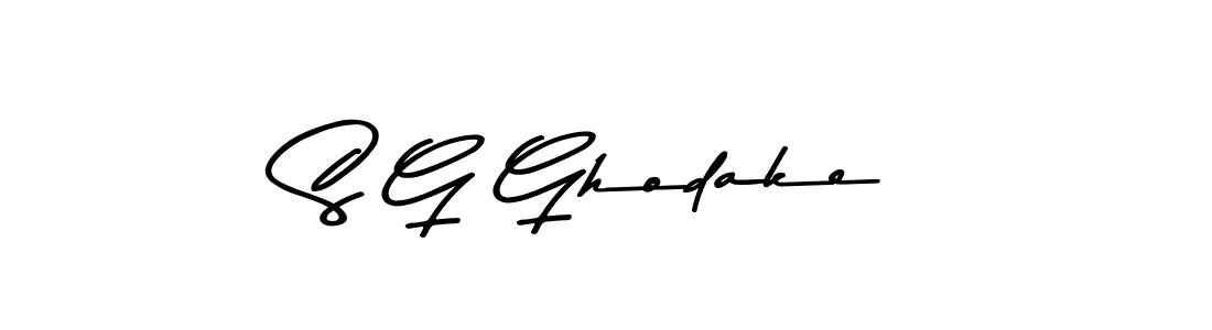 You should practise on your own different ways (Asem Kandis PERSONAL USE) to write your name (S G Ghodake) in signature. don't let someone else do it for you. S G Ghodake signature style 9 images and pictures png