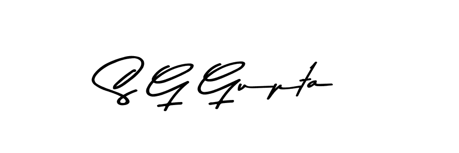 Design your own signature with our free online signature maker. With this signature software, you can create a handwritten (Asem Kandis PERSONAL USE) signature for name S G Gupta. S G Gupta signature style 9 images and pictures png