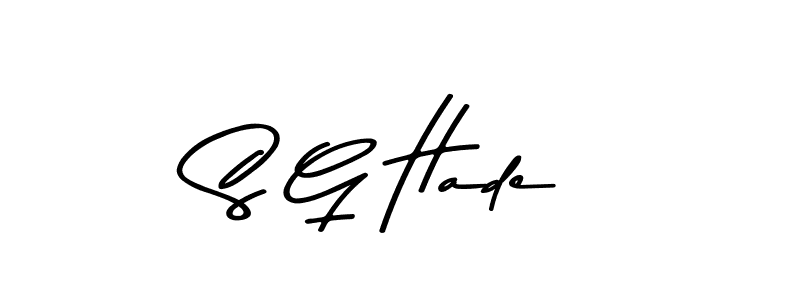 Make a beautiful signature design for name S G Hade. Use this online signature maker to create a handwritten signature for free. S G Hade signature style 9 images and pictures png