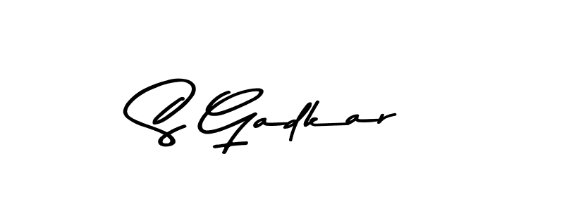 Design your own signature with our free online signature maker. With this signature software, you can create a handwritten (Asem Kandis PERSONAL USE) signature for name S Gadkar. S Gadkar signature style 9 images and pictures png