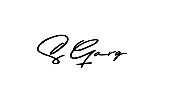 Make a beautiful signature design for name S Garg. With this signature (Asem Kandis PERSONAL USE) style, you can create a handwritten signature for free. S Garg signature style 9 images and pictures png