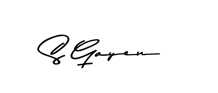 Asem Kandis PERSONAL USE is a professional signature style that is perfect for those who want to add a touch of class to their signature. It is also a great choice for those who want to make their signature more unique. Get S Gayen name to fancy signature for free. S Gayen signature style 9 images and pictures png