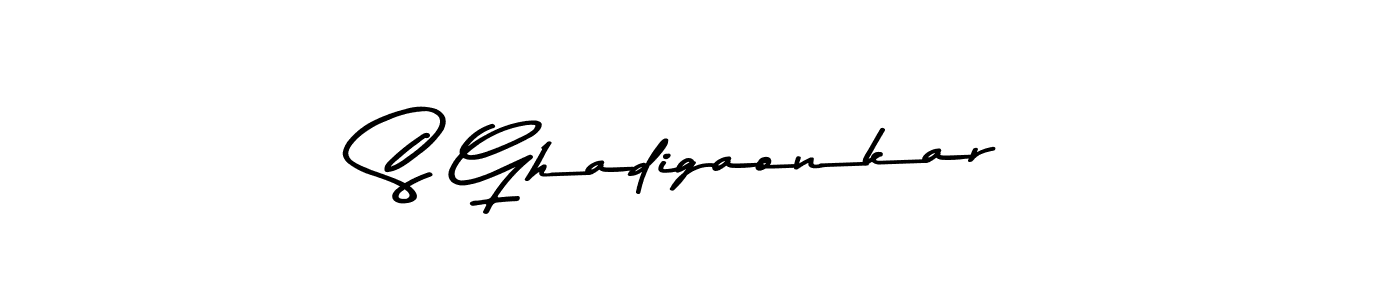 Make a beautiful signature design for name S Ghadigaonkar. Use this online signature maker to create a handwritten signature for free. S Ghadigaonkar signature style 9 images and pictures png