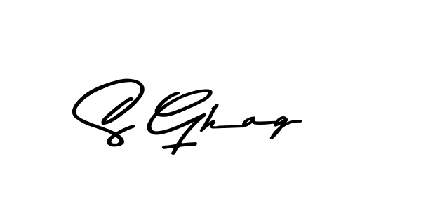 S Ghag stylish signature style. Best Handwritten Sign (Asem Kandis PERSONAL USE) for my name. Handwritten Signature Collection Ideas for my name S Ghag. S Ghag signature style 9 images and pictures png