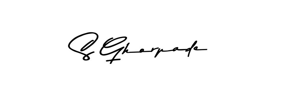 You should practise on your own different ways (Asem Kandis PERSONAL USE) to write your name (S Ghorpade) in signature. don't let someone else do it for you. S Ghorpade signature style 9 images and pictures png