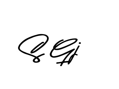 S Gj stylish signature style. Best Handwritten Sign (Asem Kandis PERSONAL USE) for my name. Handwritten Signature Collection Ideas for my name S Gj. S Gj signature style 9 images and pictures png